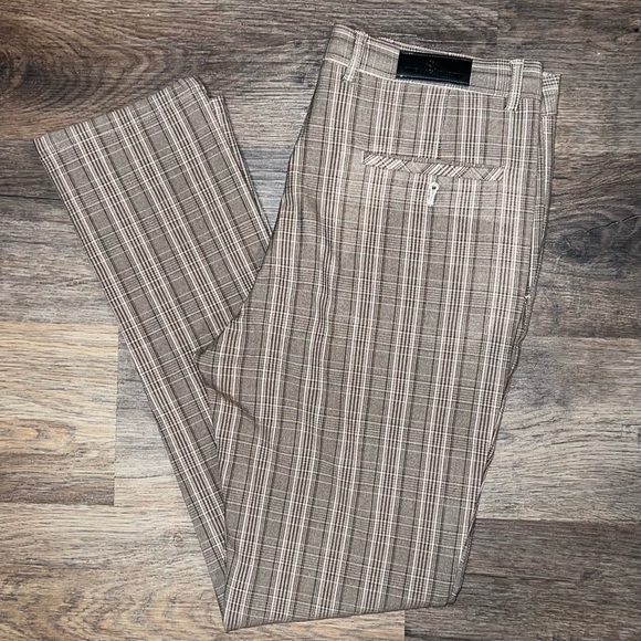 RIVELLI COLLECTION Other - Rivelli Men's Tan Plaid Dress Pants